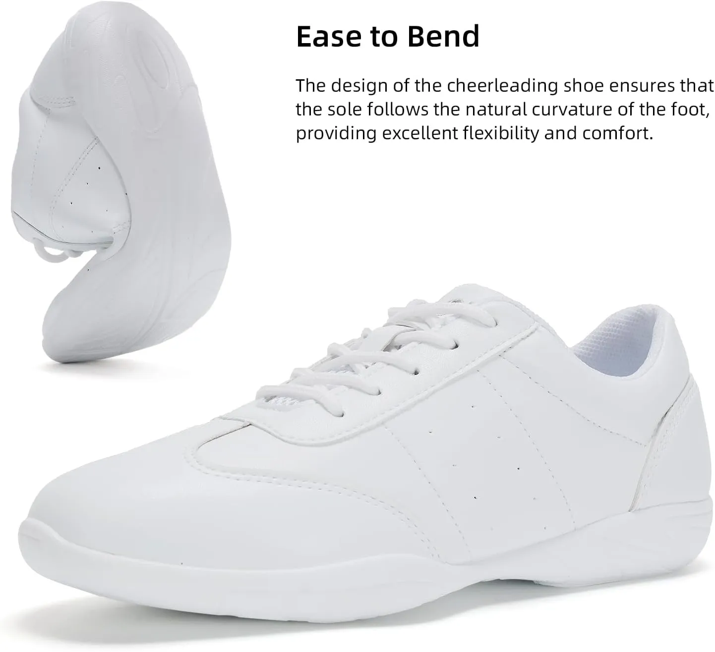 Cheer Shoes Girls Lightweight Comfortable Dance Cheerleader Sneakers