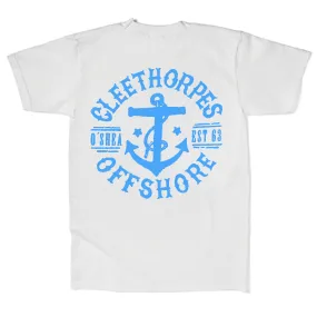 CLEETHORPES ANCHOR WHITE T-SHIRT