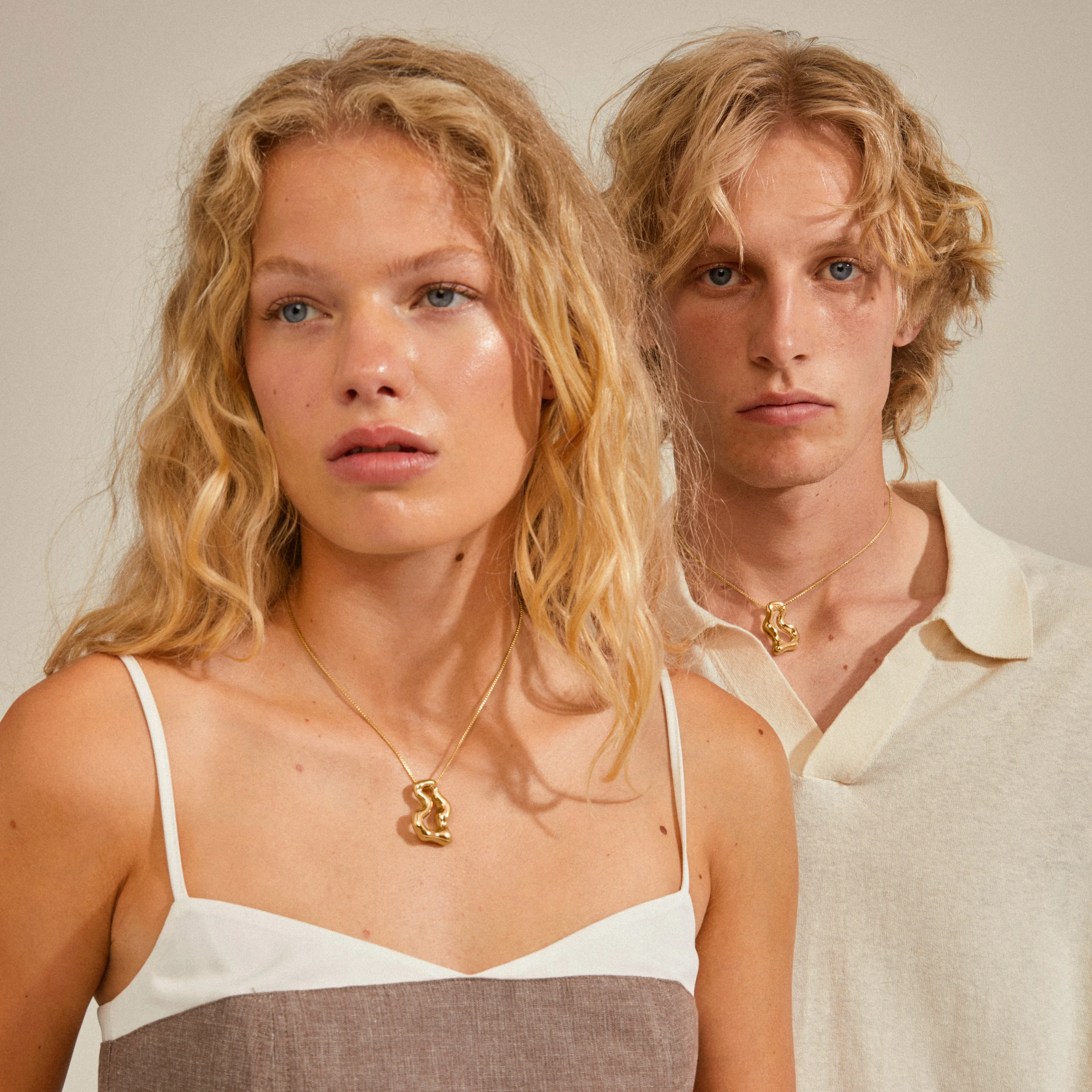 CLOUD recycled necklace gold-plated
