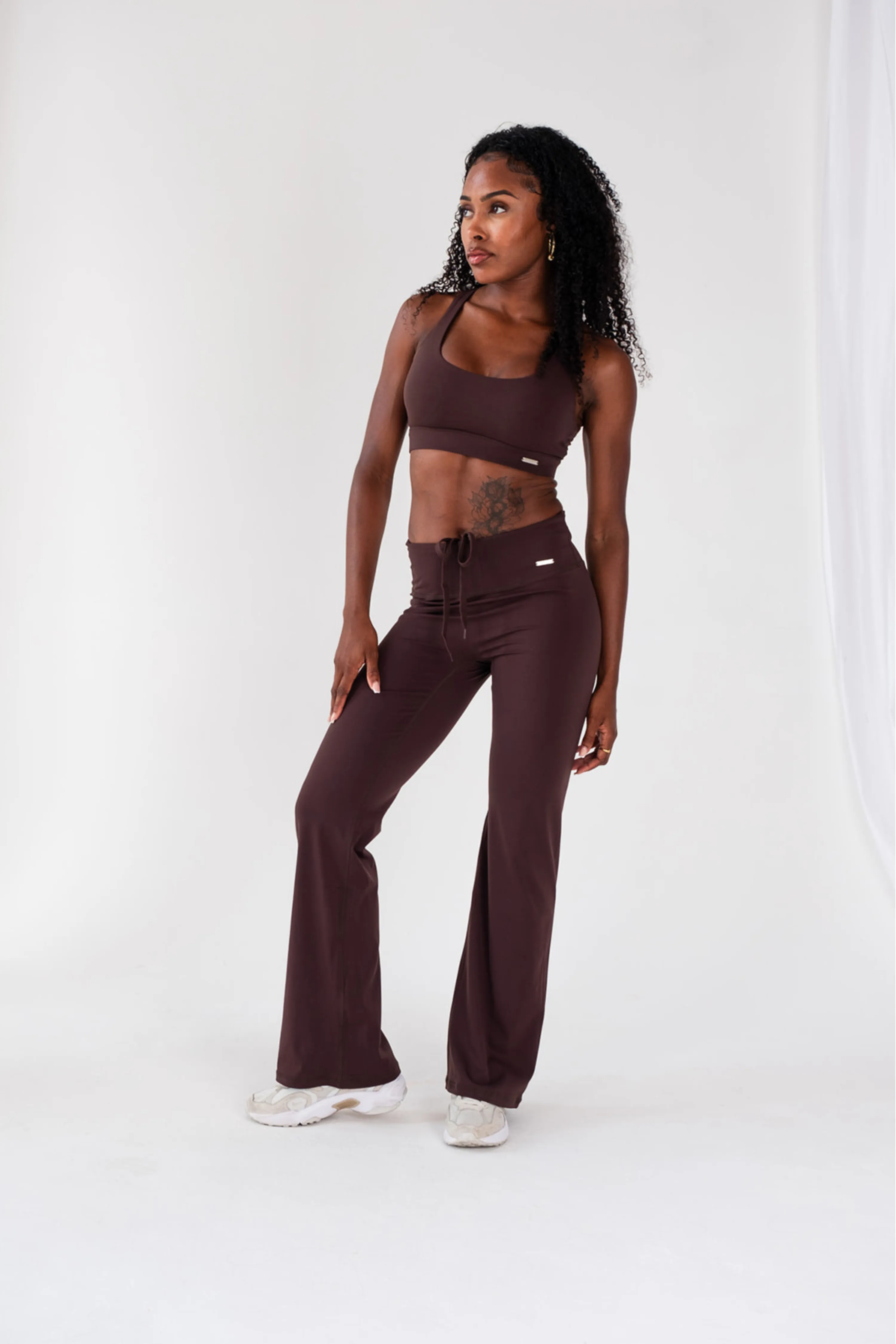 Cross Back Sports Bra Espresso