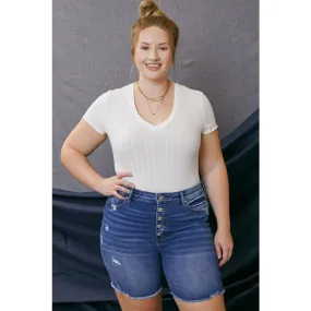 CURVY:: High Rise BUTTONFLY  || KANCAN Shorts