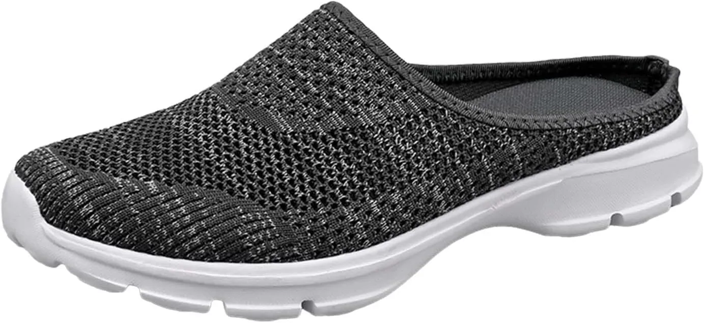 Eliogn Women's Men's Slip-On Clogs Comfortable Non-Slip Muller Shoes Breathable Mesh Fashion Walking Shoes Casual Sneakers for Men and Women