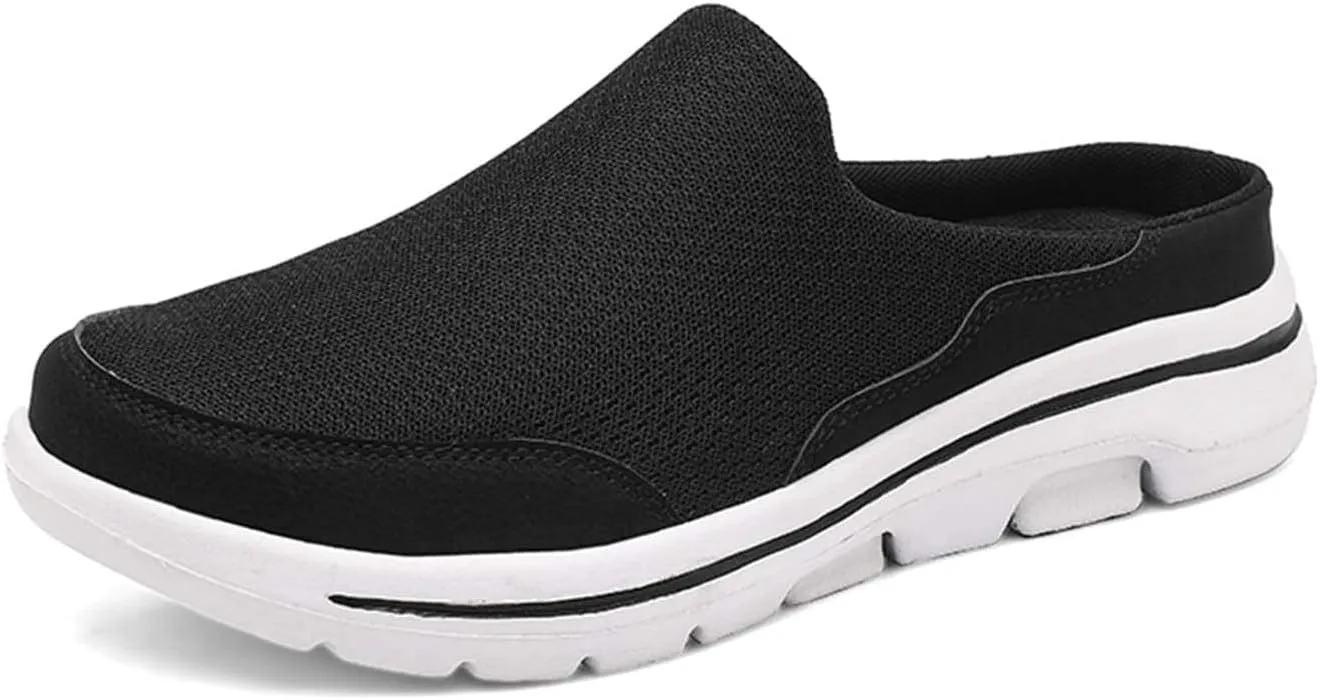 Eliogn Women's Men's Slip-On Clogs Comfortable Non-Slip Muller Shoes Breathable Mesh Fashion Walking Shoes Casual Sneakers for Men and Women