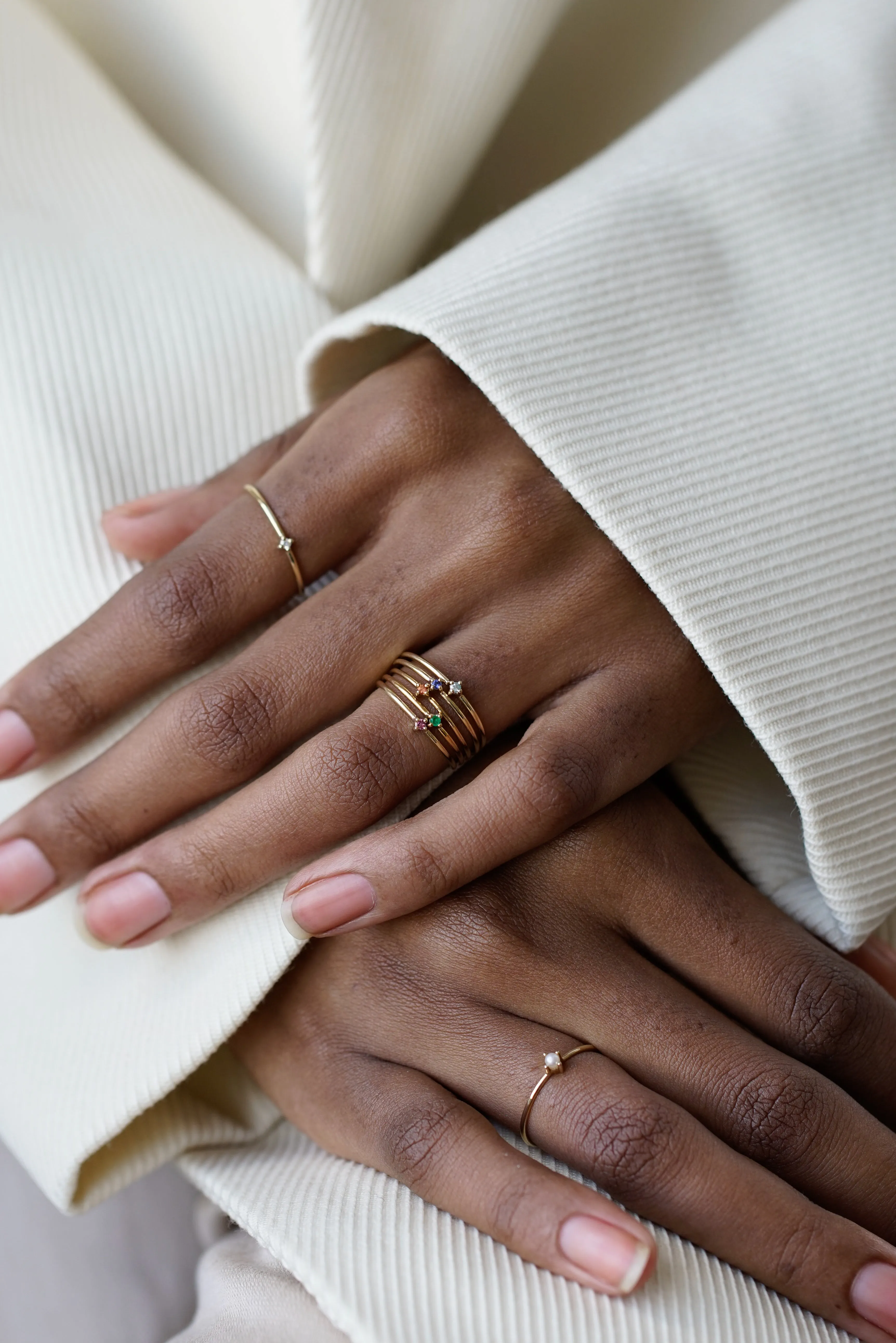 Emerald Bamboo Ring
