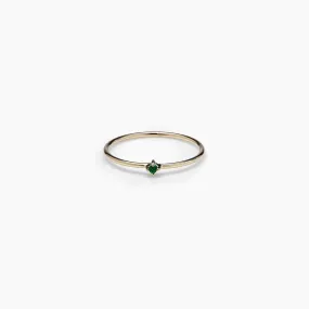 Emerald Bamboo Ring