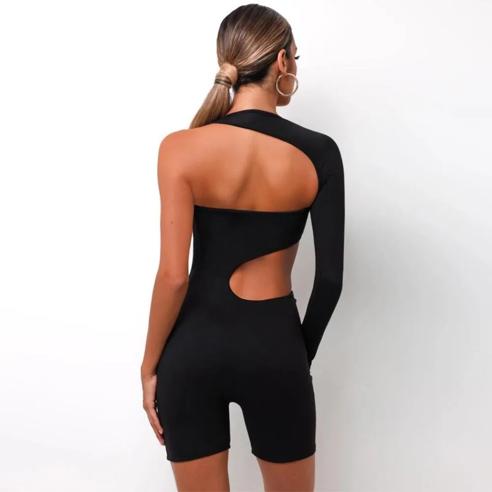 Fitness Hollow Solid Sport Romper
