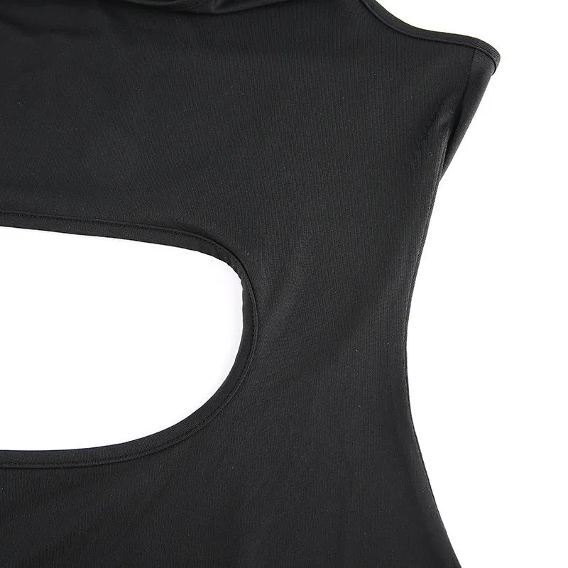 Fitness Hollow Solid Sport Romper