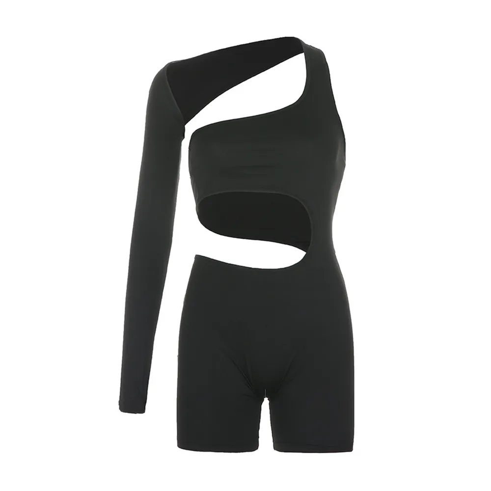 Fitness Hollow Solid Sport Romper