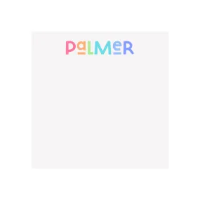 Fun Font Personalized Notepad - Rainbow