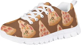 Girls Mesh Athletic Tennis Shoes Cartoon Cute Print Nonslip Lace Up Soft Running Shoes for Kids Girls