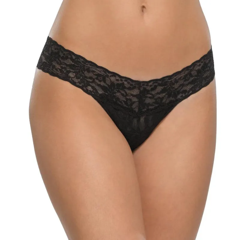 Hanky Panky Signature Lace Low Rise Thong Black