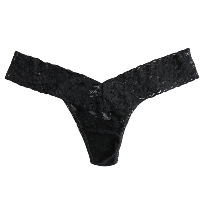 Hanky Panky Signature Lace Low Rise Thong Black