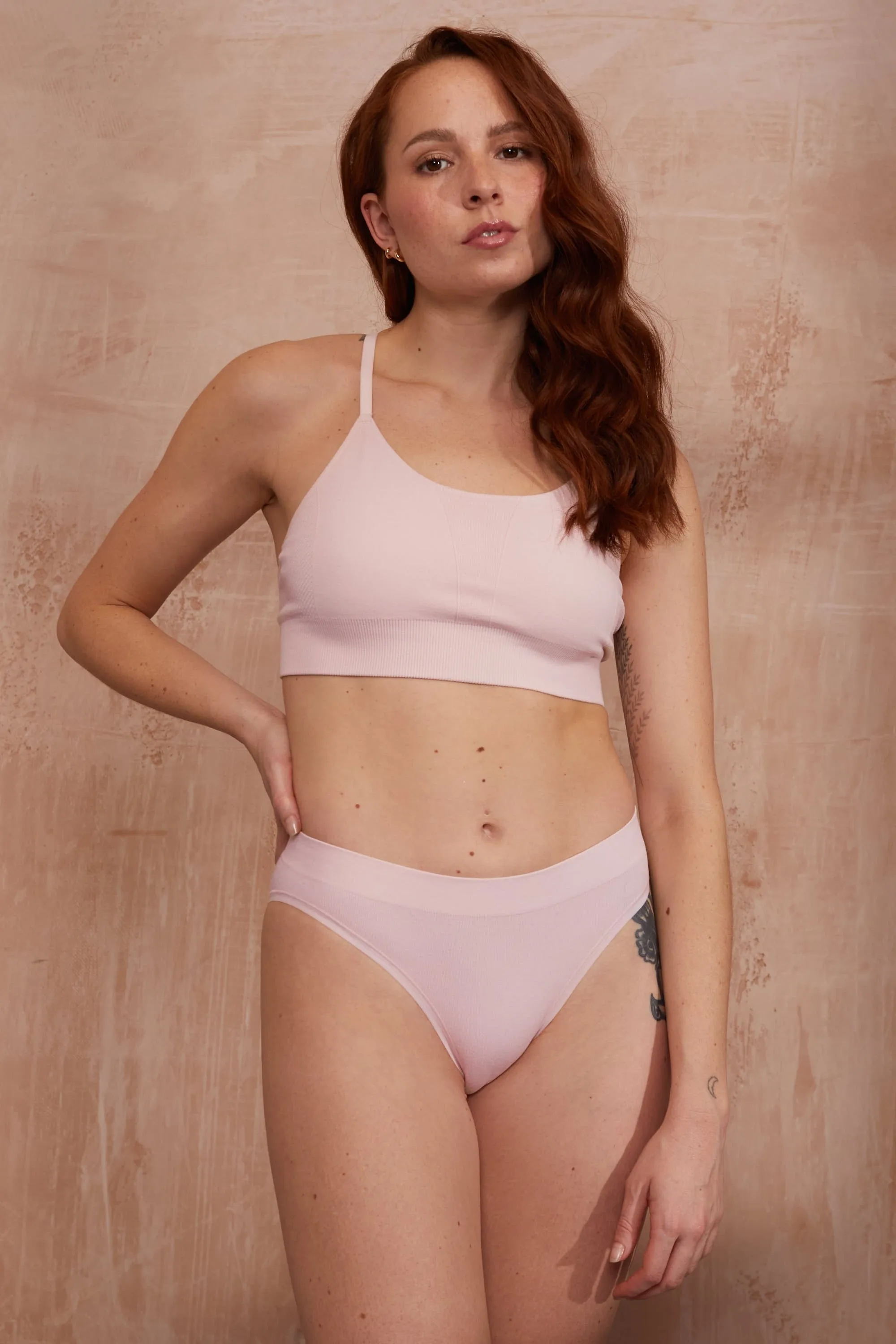 HIGH LEG, HIGH WAIST BAMBOO BRIEF