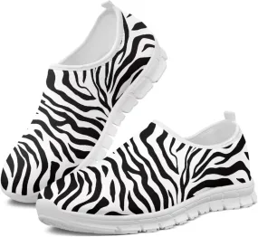 Howilath Animal Print Women's Loafers & Slip-on Running Sneakers Travel Breathable Shoes with Anti-Slip Sole