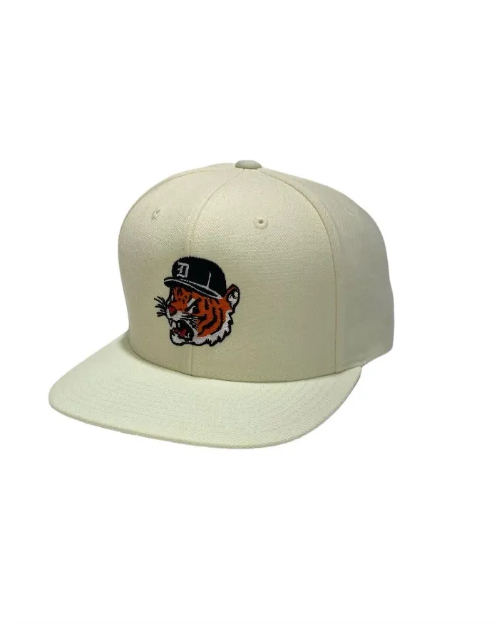 Ink Detroit Motor City Kitty Snapback Hat - Natural