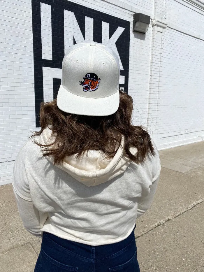 Ink Detroit Motor City Kitty Snapback Hat - Natural