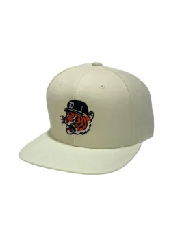 Ink Detroit Motor City Kitty Snapback Hat - Natural