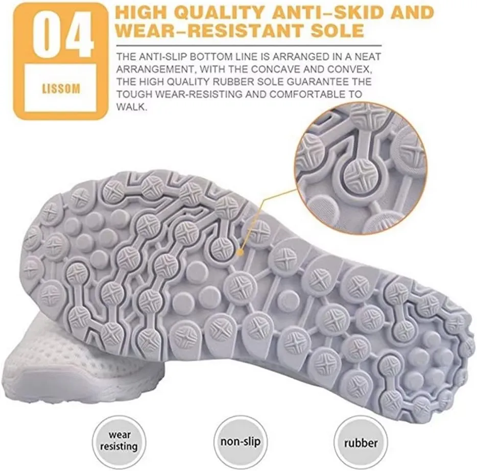 KEIAHUAN Trendy Running Shoes for Women Sneakers, Casual Lightweight Training Shoes Non-Slip Athletic Tennis Shoes