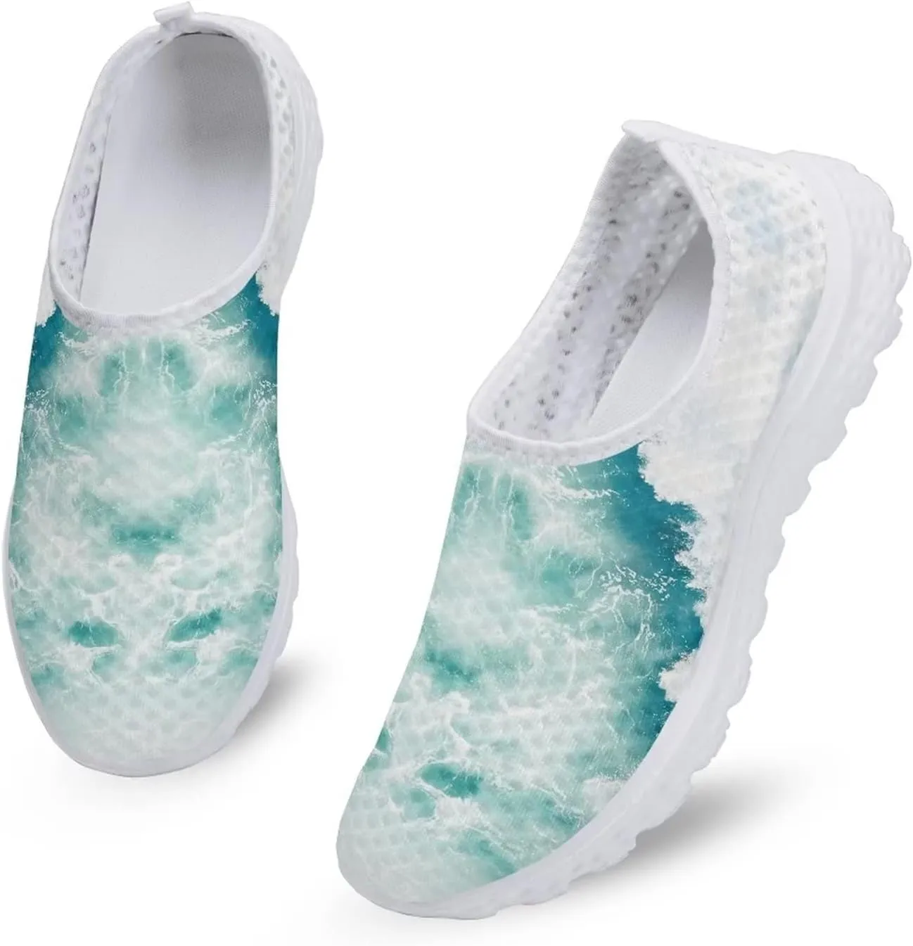 KEIAHUAN Trendy Running Shoes for Women Sneakers, Casual Lightweight Training Shoes Non-Slip Athletic Tennis Shoes