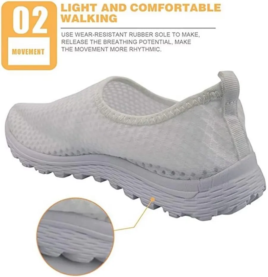KEIAHUAN Trendy Women Road Running Shoes Non-Slip Tennis Training Shoes Casual Lightweight Sneakers