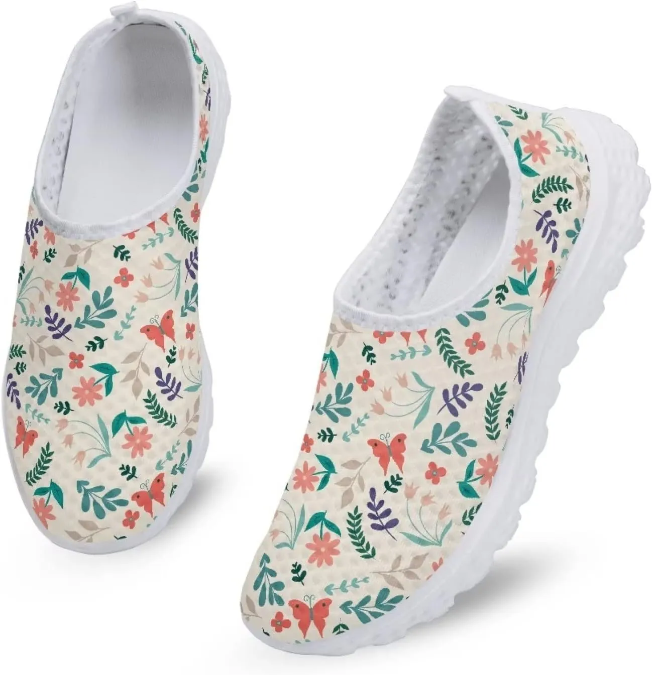 KEIAHUAN Trendy Women Road Running Shoes Non-Slip Tennis Training Shoes Casual Lightweight Sneakers