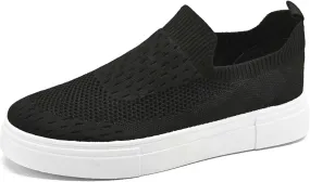 Men's Slip on Sneakers Breathable Mesh Comfort Canvas Non Slip Work Casual Shoes Walking