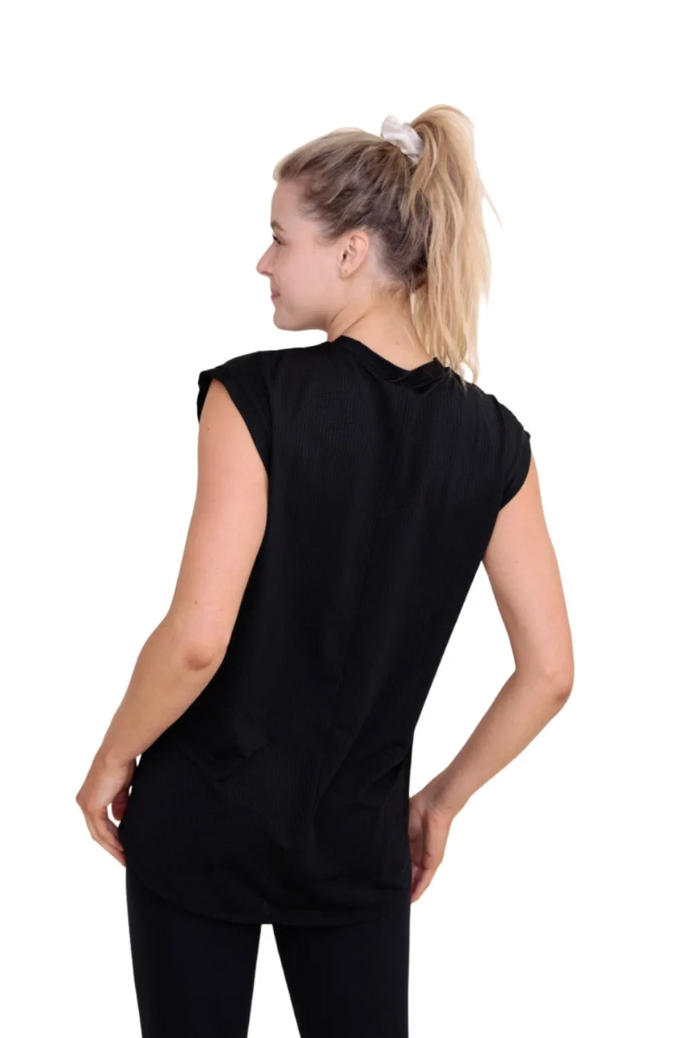 Mono B Checkerboard Mesh Tank Top AT-B0422