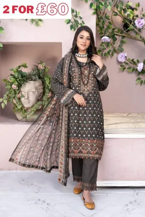 Munira Jacquard Linen 3 Piece Suit MUN461