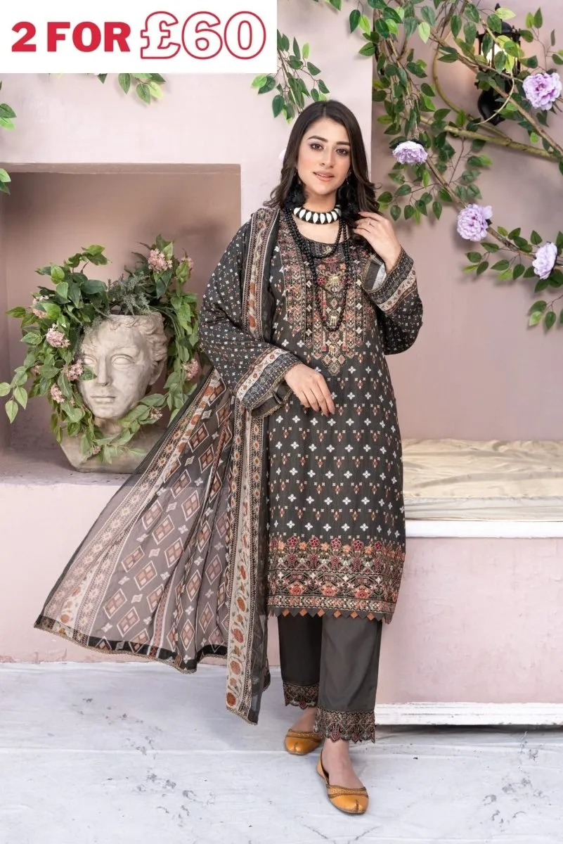 Munira Jacquard Linen 3 Piece Suit MUN461