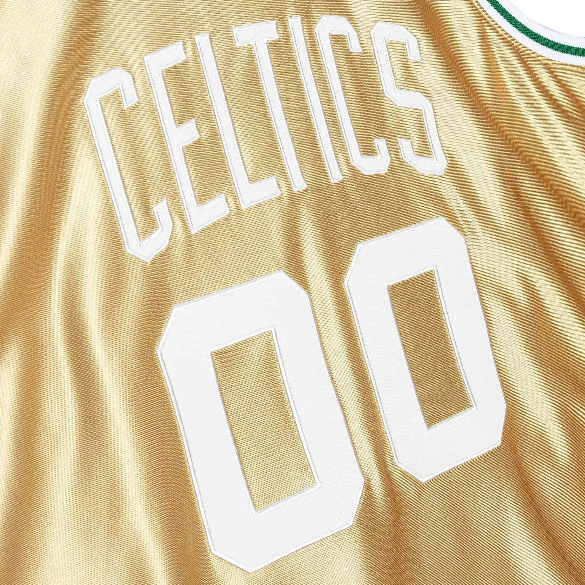 NBA Boston Celtics Robert Parish 1985 75th Anniversary Gold Jersey