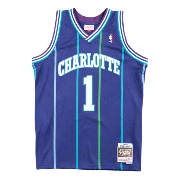 NBA Charlotte Hornets Muggsy Bogues 1994 Authentic Alternate Jersey