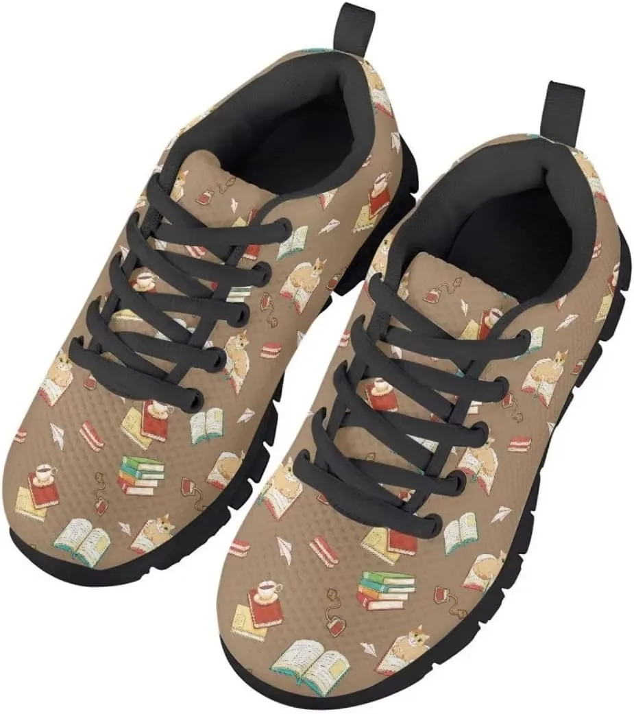 Pinupub Kids Casual Sports Shoes Colorful Print Comfort Breathable Slip On Sneakers for Boys Girls