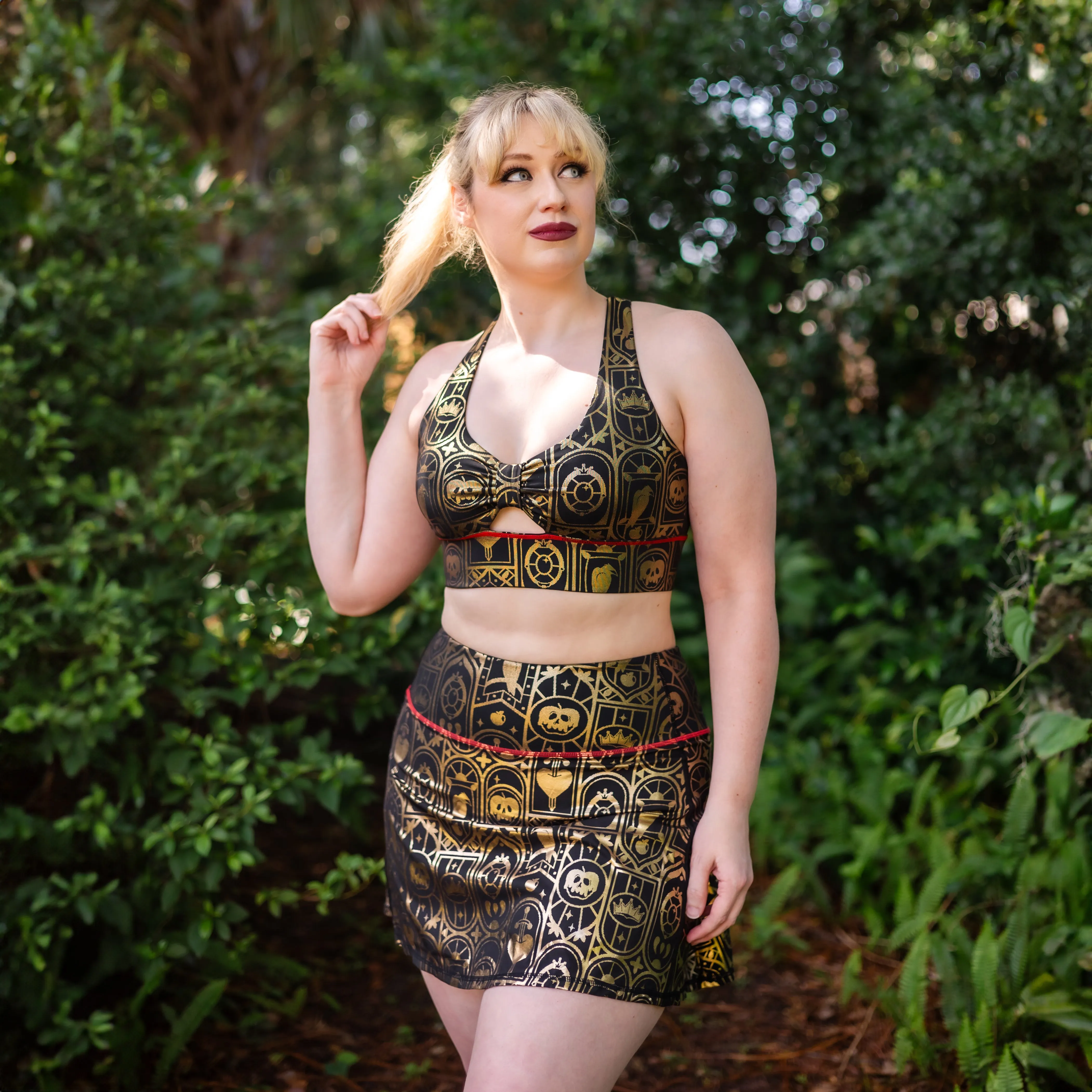 Poisoned Heart Villain Athletic Skort