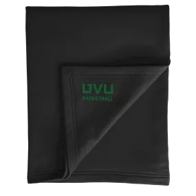 Port & Company Core Fleece Sweatshirt Blanket- UVU Basketball