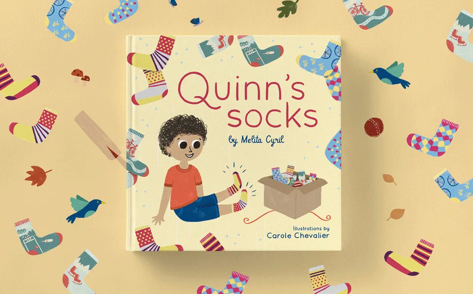Quinn's Socks Hardcover Book
