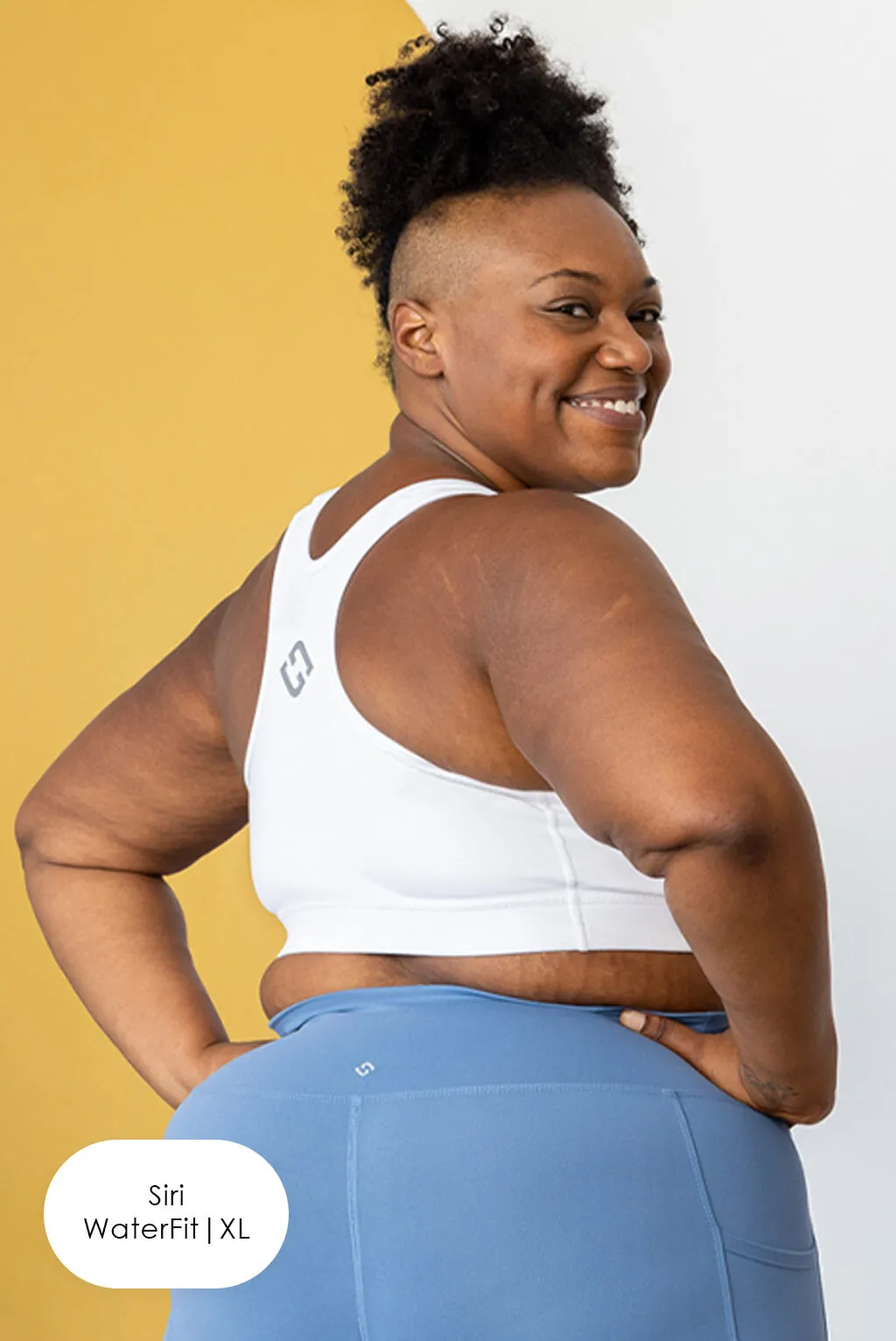Racerback Sports Bra - White
