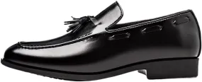 Shoes Men Slip on Dress Oxfords Fashion Business Dress Men Shoes Classic Leather Suits Shoes Men's Loafers with Tassel