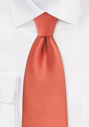 Sienna Orange Solid Necktie