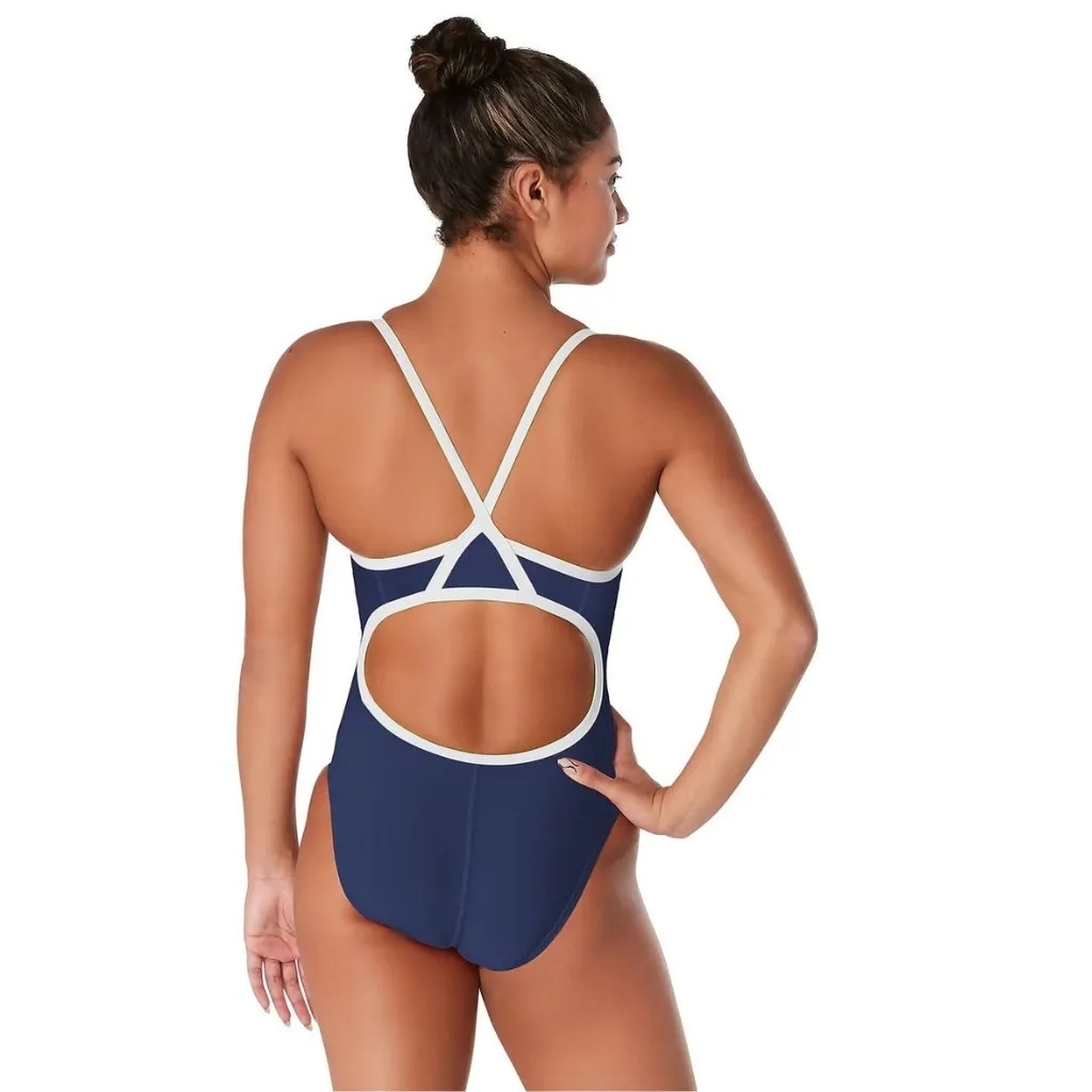 Speedo Youth Flyback - Navy White