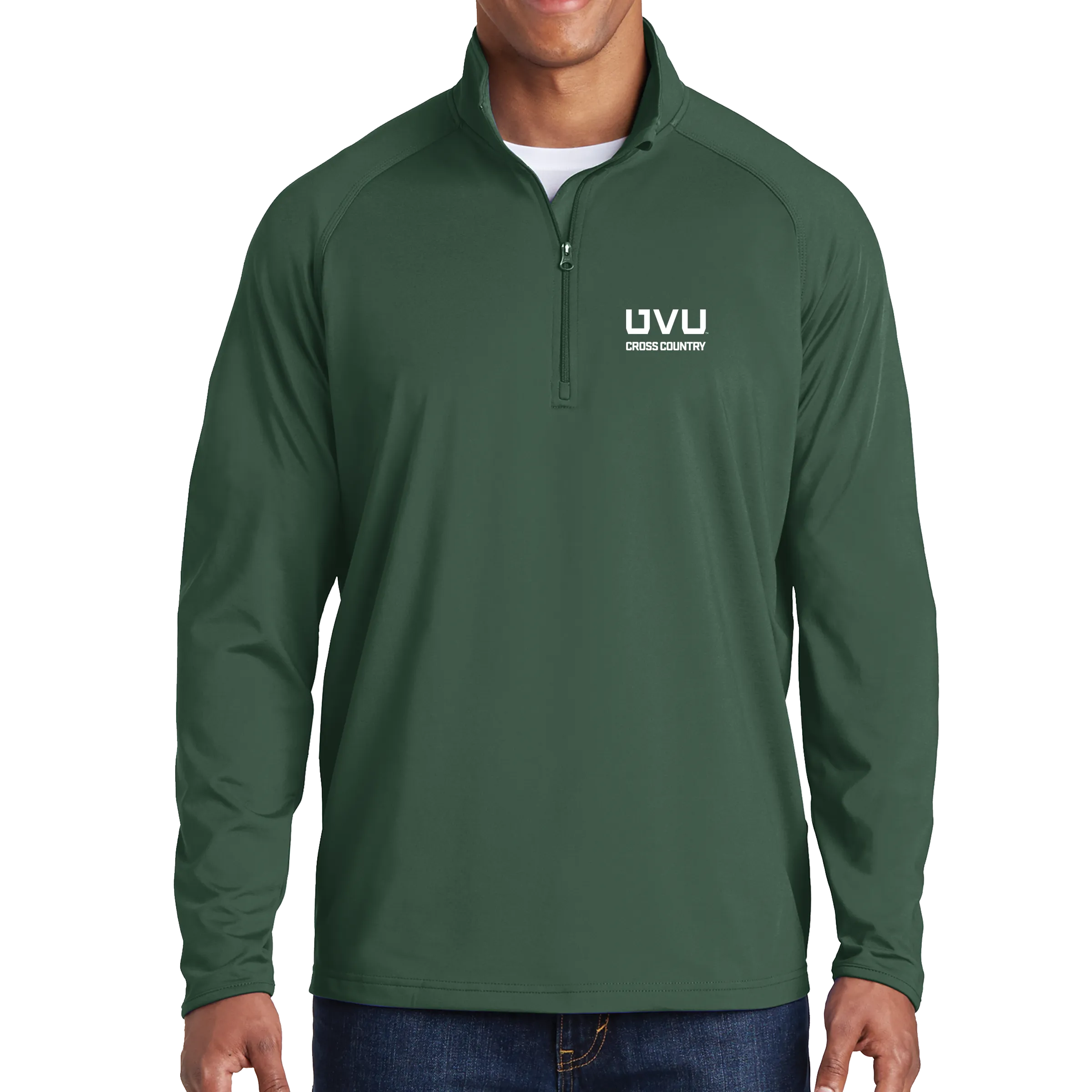 Sport-Tek Sport-Wick Stretch 1/2-Zip Pullover - UVU Cross Country