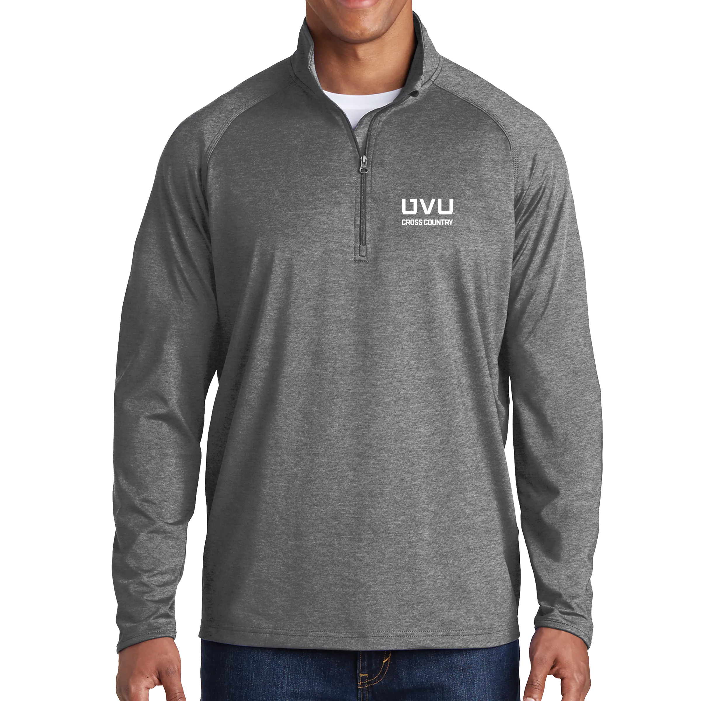 Sport-Tek Sport-Wick Stretch 1/2-Zip Pullover - UVU Cross Country