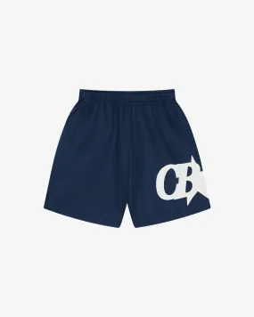 Breathable Mesh Star-Patterned Athletic Shorts