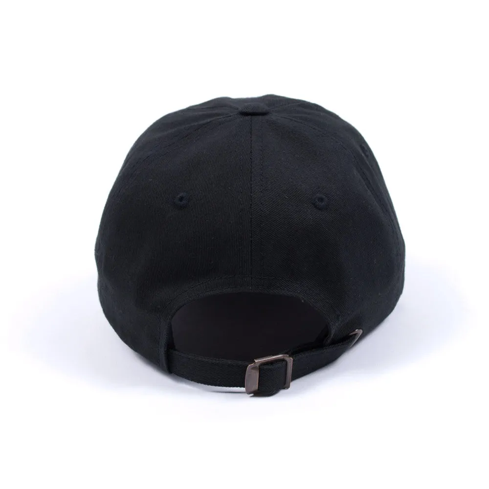 “Subtitle" Low Profile Sports Cap - Black