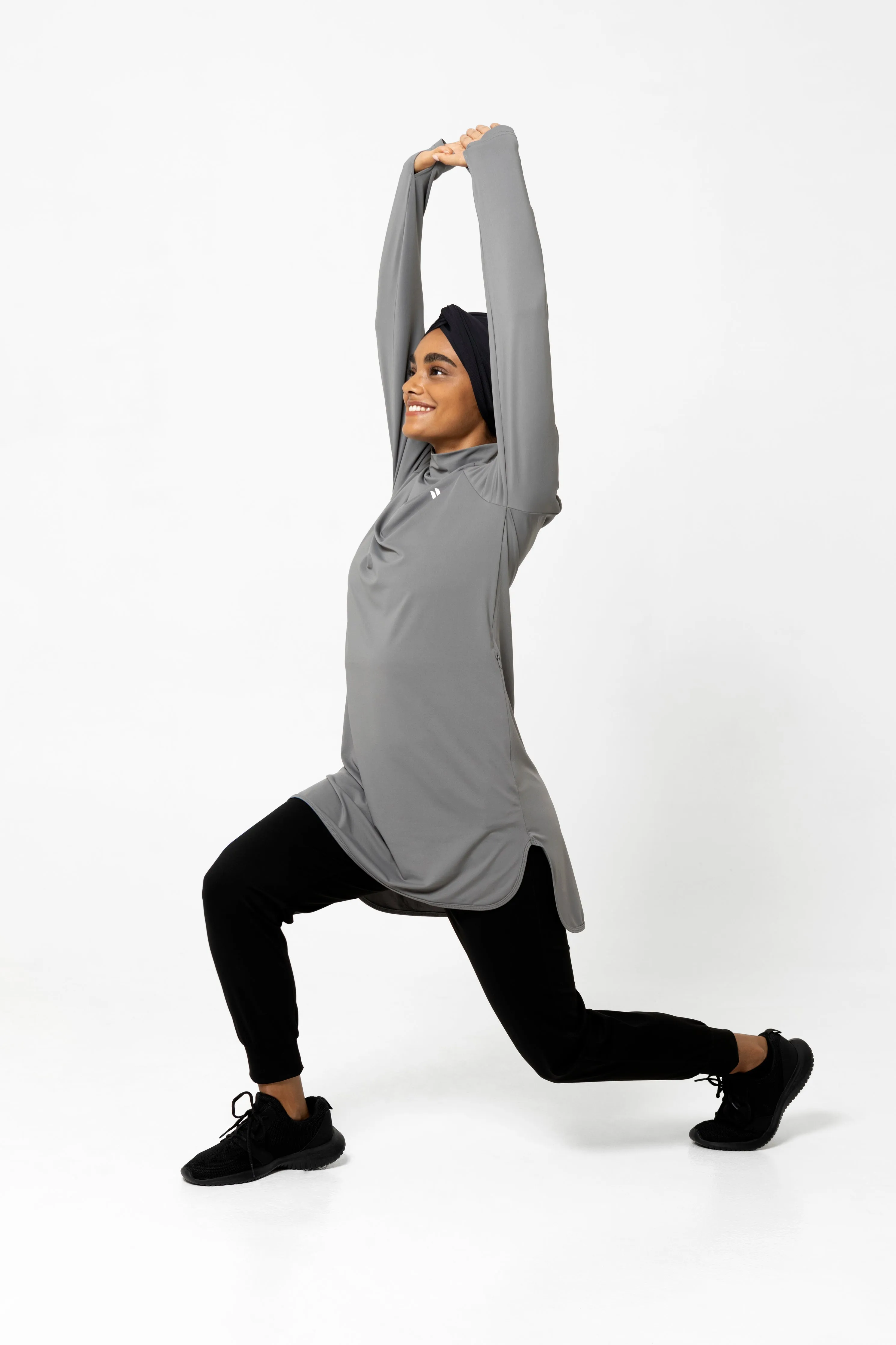 The Staple Modest Sports Dress- Charcoal