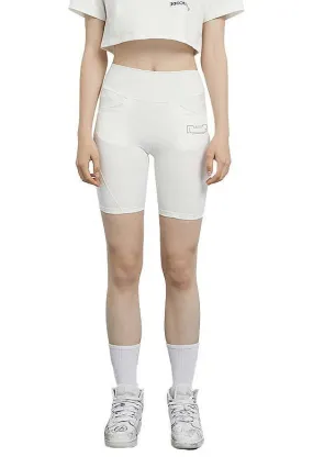 White Biker Shorts