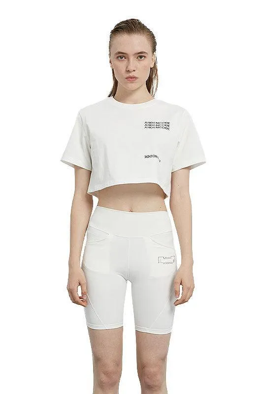 White Biker Shorts
