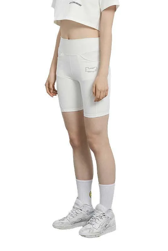 White Biker Shorts