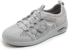 Womens Breathable Mesh Air Cushion Slip-On Loafers Summer Lightweight Casual Nurse Workout Walking Shoes