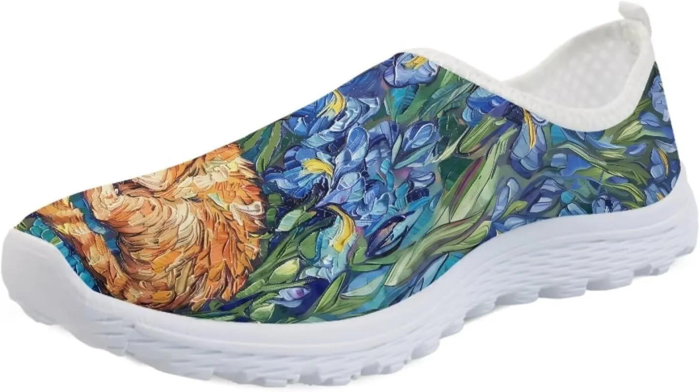 Womens Mesh Sneakers Non Slip Running Tennis Shoes Women Lightweight Soft Sole Walking Shoes