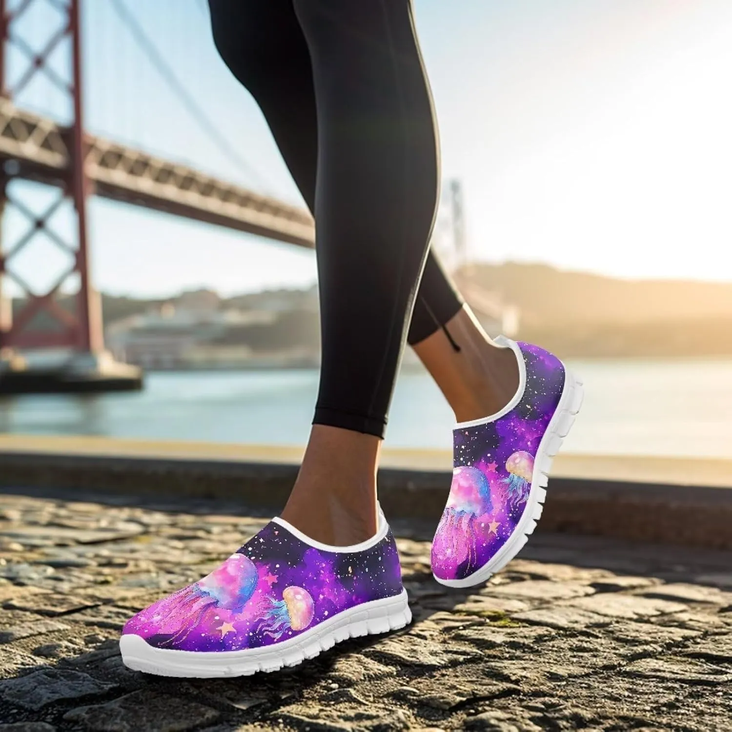 Women's Slip On Casual Shoes Low Top Sports Tennis Shoes Ladies Loafers Lightweight Non Slip Athletic Sneakers for Walking Running US 5.5-11.5